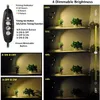 Gran oferta de luces de cultivo de maíz con Clip plano regulable de dos cabezales de 24W, luz blanca cálida de espectro completo para plantas de interior