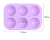 6 DIY Cavity Half Sphere Circle silicone Chocolate mold silicone sphere cake Mold Cocoa bomb Decorative Cake Mould Tool9401393