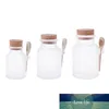 Scrub Bath Salt ABS Bottle Sealed Jar Wooden Spoon Soft Cork Storage Stopper Bottle Frosted Seal Refillable Mask Powder
