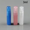 3 ml 5 ml 10 ml Kunststoff Kosmetische Spray Flasche Leere Nachfüllbare Frauen Make-Up Parfüm Sprayer Rohre Blau Rosa Frost kostenloser Versand
