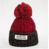 Women Knitted Soft Ball Cap Girls Winter Fur Pom Bobble Hat Outdoor Warm Crochet Ski Cap Fashion Beanie Party Hat DDA725