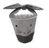 Bunny Ear Easter Baskets bag Check Rabbit Buckets Bunny Ears Easters Day Kids Gift Tote cute Bowtied children candy gifts basket