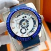 Luxusuhr Groene Diamond Bezel Automatische Mechanische Beweging Heren Horloge Hoge Kwaliteit Rubberen band Relojes de Lujo Para Hombre