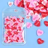 Nail Art Decorations 10g Love Heart Polimer Gliny Plasterki Akcesoria Różowe Czerwone Miękkie Płatki Profesjonalne Dostawy Na Walentynki Prezent