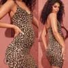 임신 한 여성을위한 아가씨 드레스 임신 복장 옷을 입고 Leopard 민소매 캐주얼 소프트 드레스 Vestidos 출산 드레스 LJ201123