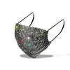 Ansiktsmask Designer Fashion Bling Diamond Designer Mask Men Kvinnor Maskmasker Med Borr Facemasks Rhinestone Masks för Flickor