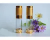 15ML 30ML 50ML Gold Anodized Aluminum Airless Bottle , Plastic Cosmetics Packaging,20 Pieces