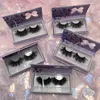 wholesale Price Lashベンダー25mmミンクラッシュ紫色の蝶のまつげボックスカスタムプライベートラベルFd Shine