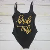 Dames Swimwear Bride Tribe Print één stuk zwempak voor vrouwen Badpak