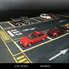 1:64 Skala underjordiskt garage Stor parkeringsplats matta för diecast legering bilmodell fordon scen display leksak mus mattor scen show x0102