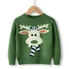 Kerst Baby Jongens Meisjes Sweaters Gebreide Winter Peuter Kleding met Herten Kinderen Kinderstoppen 210521