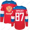 2016 Time da Copa do Mundo Rússia Jerseys Hóquei WCH 90 Namestnikov 89 Nesterov 88 Vasilevkskiy 87 Shipachev 86 Kucherov 79 Markov 77 Telegin