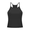 Damesontwerpster Kleding Eenvoudig yoga-vest met hoge hals met borstkussentjes Women's Outdoor Casual Skin blootgesteld Sports ondergoed Running Fitness Training Vest