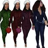 Güz Kış Giyim Kadın Tulumlar Sıska Bodysuits Seksi Uzun Kollu Tulum Skinny Tulum Siyah XL Tayt DHL Nakliye 4039