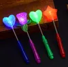 Party Supplies LED Glow Stick Light Up Rice Partied Spring Star Rose Shaking Glow-Stick För Festlig Bröllop Dekoration Toys RRF13607