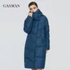 Zimowa kurtka damska Gasman For Dame Coat Long Warm Down Parca Hooded Overwear Oversize Fash Masher Mander Kurtki 009 201127