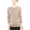 Maglione cardigan da donna in lana merino 100% 2020 Autunno inverno caldo lavorato a maglia morbida Femme Cardigan maglione di cashmere da donna LJ201017