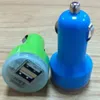 Mini Dual USB Car Charger Adapter Bullet Double USB 2-poort 1A 2A 2.1A voor Samsung Galaxy S4 S5 Note 2 3 iPhone 5 5S 4 Nokia HTC