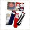 16 Styles High Quality Cartoon Red Christma Socks Cotton Christmas Stocking Gift Box Xmas Stocking Christmas Decorative Socks Xmas Gift