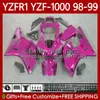 OEM-Body-Kit für Yamaha YZF-1000 YZF-R1 YZF Glossy Rose 1000 CC R 1 1998 1999 2000 2001 Körperarbeit 82Nr.136 YZF R1 1000cc 98-01 YZF1000 YZFR1 98 99 00 01 Motorradverkleidung