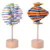 Деревянная вращающаяся на палочке на палочке Lollipopter Fischer серия креативные настольные искусства орнаменты декомпрессии игрушечный пятно DHL