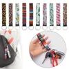 Hot Party Favor Neoprene Wristlet Keychains Lanyard Serape Print With Strap Band Split Ring Key Chain Holder Hand Wrist Lanyard Keychain For Girls/Women LX4562