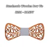 Bow Ties Floral Wood for Men Bowtie Hollow Farterflies Wedding Suit Tood Shirt Krawatte Bowknots Slim Tie Fred22