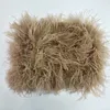 Nuovo reggiseno di capelli di struzzo naturale al 100% intimo cappotto di pelliccia da donna vera pelliccia di struzzo minigonna di pelliccia 201207