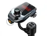 D5 Bezprzewodowy Samochód Bluetooth Odtwarzacz MP3 Radio Car Bluetooth FM Nadajnik Audio Adapter Głośnik szybka ładowarka USB AUX wyświetlacz LCD
