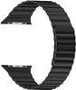 Correia para Apple Watch Series 7 6 5 4 Banda 41 mm 45 mm 40 mm 44 mm Pulseira de couro, alça ajustável com fecho magnético forte