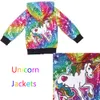 Unicorn Coat Jackets for Baby Girls Sequin Gold Hoodie Rainbow Kids Glitter Pink Party Toddler Sparkle Jacket Christmas Birthday LJ201007
