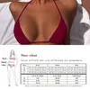 Halter Tether Bikini Nylon Solid Sexy Bathing Suit Women Quick Dry High Elastic Two Piece Swimsuit Padded Wire Swimwear Dbc D4322195