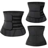 Premium Slimm Waist Trimmer Belly Corset Cincher Sauna Sweat Belts Double Strapes with 13 Steel Bones Yoga Jogging Sports Girdle DHL Free