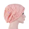 Nowa koronka damska oddycha bawełna turban głowy kapelusz chemo czapki czapka multicolour nakrycia głowy kobiece akcesoria headwrap