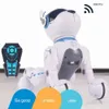 JXD A001 Smart Talking RC Robot Dog Walk Dance Interactive Pet Puppy Robot Dog Remote Voice Control Intelligent Toy for Kids 201212