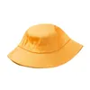 Fisherman Hat Woman Spring Summer Sunshade Hat Man Candy Color Flat Top Bucket Hats Head Outdoor Bucket Caps Cotton New G220311