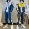 Fashion-New Fall Spring Mäns Cardigan Jacka + Byxor Fashion Casual Sportswear Mens Tracksuits Sport Hoodies Passar
