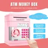 Caixa de dinheiro segura do Bank Electronic Banco para crianças Moedas digitais economia de dinheiro depósito seguro Atm Machine Gift Kids L9342017