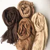 (100 pcs / lote) bolha liso enrugamento hijab cachecol fringes mulheres macio sólido hijabs popular muffler xales muçulmano envoltório novo desenhos