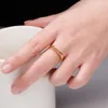 VAROLE Minimalist Section Design Rings For Women Gold Color Elegant Ring Friends Gifts Fashion Jewelry Anillos Mujer