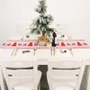 Drucken Sie Weihnachtsbaum-Schneemann-Tischsets, Tischdecke, rot, für Zuhause, Küche, Esszimmer, Couchtischsets, weihnachtliche Tischdekoration, Heimdekoration