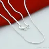 Jewellery 925 Sterling Silver Jewelry Men Finished Chain Necklace Snake Fashion Jewellery Silver Chain Mens Necklace