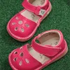 kleine meisjes piepende schoenpiepen 1-3 jaar kinderen handgemaakte lente summersandals nina sapatos leuke babyschoenen 201113