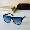 ماركة مصممة صغيرة مصممة Tom-Fords Vintage Cas Sports Blue Sunglasses Glasses نظارات واقية Ford Men Sunglassess Ft0906 Box DWPP