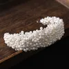 Crystal Pearl Pail Band и Женщины Подиума преувеличенная вечеринка День рождения Оголовье Руководство Bridal Headdress Свадебные Волосы Аксессуары 220222