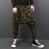 Incerun Mäns Harembyxor Drop Crotch Baggy Camouflage Printed Casual Hip-Hop Joggers Man Byxor Pantalon Hombre 2019 S-5XL1