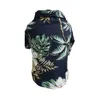 Vêtements pour chiens T-shirts d'été pour animaux de compagnie Hawaii Style Floral Dog Shirt T-shirt en mousseline de soie respirante Cool Clothes Beach Seaside Puppy Shirts RRA12385