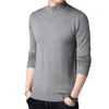 TFETTERS Hommes Marque Chandail Automne Slim Chandails Hommes Casual Solide Couleur Col Roulé Chandail Jeunesse Tricots Plus La Taille M-4XL 201221