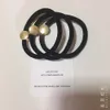 Head Fashion Black C Rope Glossy Metal Mark Rubber Band Hair Rope Items Suit For Hand Chain Elastic Hair Gift