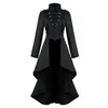 Vestes pour femmes KANCOOLD Vintage gothique Steampunk Long manteau femmes bouton dentelle Corset Halloween Costume fête Tailcoat femme